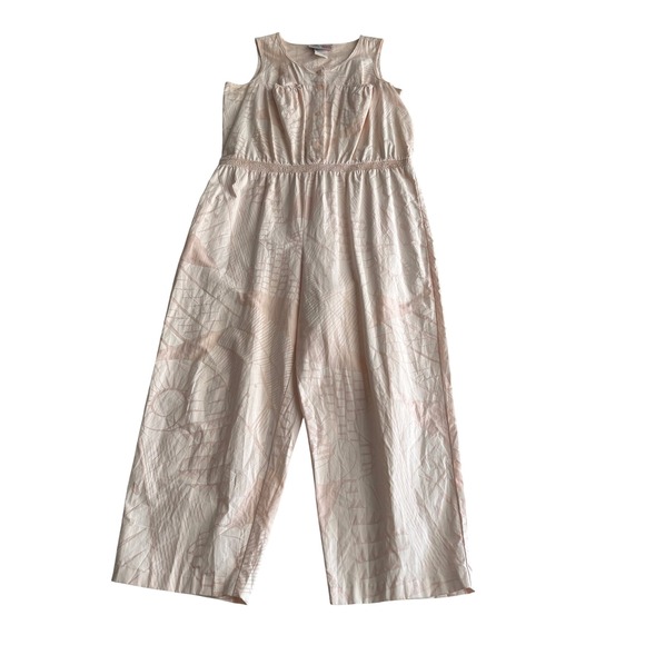 Liberty House Pants - Light Pink Sleeveless Wide-Leg Jumpsuit